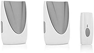 Byron BY216 Twin 125m Wireless Plug in Doorbell in White/Grey