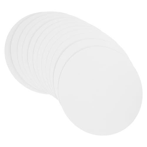Cabilock 12pcs Round Cake Boards Coated Cardboard Bases for Seamless Birthday Wedding Cakes