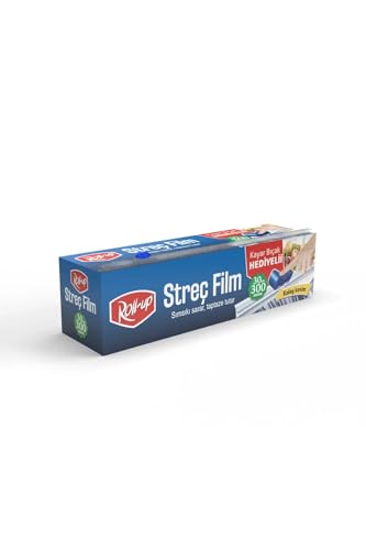 Roll-Up Kayar Bıçak Hediyeli Streç Film 30 cm x 300m 1 Adet