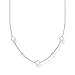Thomas Sabo Collar con perlas cultivadas de agua dulce, circonitas blancas en plata de ley KE2120-167-14-L45V.