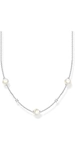 Thomas Sabo Armband rosa Perlen mit Herz roségold, 925 Sterlingsilber
