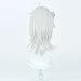 huafan luxkazya Silver Short Cosplay Wigs for Men Male Short Layered Wig with Bangs Realistic Anime Costume Wigs Fashion Heat Resistant Synthetic Wig for Cosplay Party