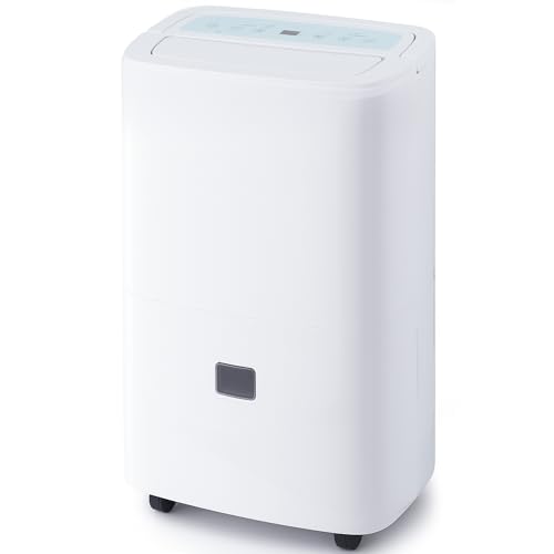 Katenpo Deshumidificador Silencioso Automática Electrico: Bomba 5M Control Humedad 90L/Día 240m² 43dB para Casa Emergencias Inundaciones Lavanderías Garajes Sótanos Baños Cocinas Habitaciones