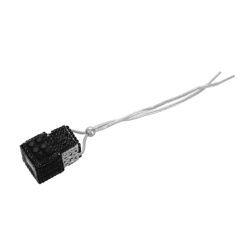 LIFKOME Crystal Car Pendant Diffuser Rhinestone Hanging Perfume Bottle for Rearview Mirror Auto Interior Decor Easy to Install Suitable for All Car Models