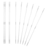 PATIKIL 6x285mm Thermal Binding Strips, 20PCS Glue Strips Tape Hot Melt Adhesive with Mesh Backing for Book Binding Repair Albums Pictures Files Crafts A4 Letter Size, White