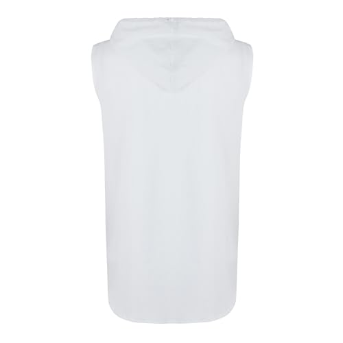 Sleeveless Hoodies for Men Cotton Linen Button Down Drawstring Hooded Sweatshirts Lightweight Breathable Summer Tops3