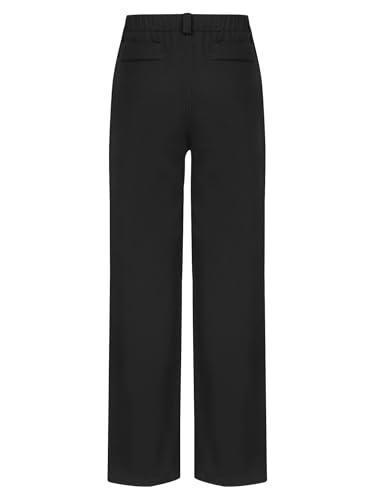 Boys Uniform Dress Pants Pull on Formal Trousers Kids Straight Leg Elastic Waist Chino Pants for Wedding Party2