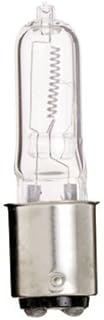 Satco 75Q/CL/DC Halogen Single Ended Halogen, 75W BA15d T4, Clear Bulb [Pack of 6]