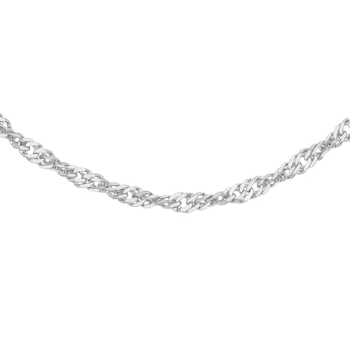 Carissima Collar de mujer con oro blanco 9 K (375), 41 cm