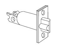 Schlage 12-103-626 Deadbolt Latch with Square Corner, Backset 2-3/4", 626 - Satin Chrome, Varies Metal