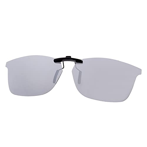 Image of Polarized CLIP-ON Sunglasses for RAY-BAN RB7047 (54 X 17, Black)