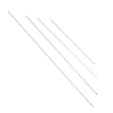 Ipetboom 12 Stück Teiliges Transparente Glasrührstäbe Runde Spitze Solide Glasstäbe in Hitzebeständig Glatt Vielseitig für Labor Schule und Getränkeumrühren