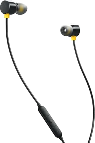 Image of Original in-Ear Compatible with realme Buds 2 Wired in Ear Earphones with Mic (Black)