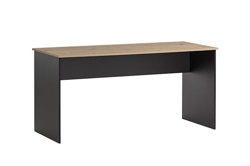 Schildmeyer Schreibtisch Aino 155696, Artisan Eiche Dekor/schwarz, 150 x 65 x 73,6 cm