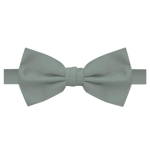 Image of Jacob Alexander Men's Pretied Banded Adjustable Solid Color Bowtie