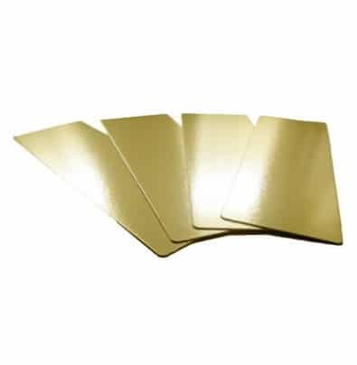 carton de 200 plaques saumon Or/Argent, dimensions: 200 x 150, 560 grammes/m²