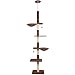 Roypet Upgraded Stable Adjustable 90"-116" Tall Cat Climbing Tree with Perches with Fixing Tool, Coffee