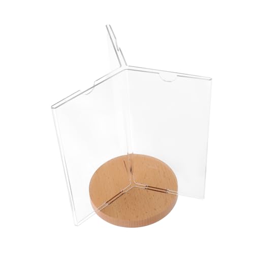 Uonlytech Stylish 6-sided Rotating Stand Acrylic Menu Display Perfect for Retail Banquets