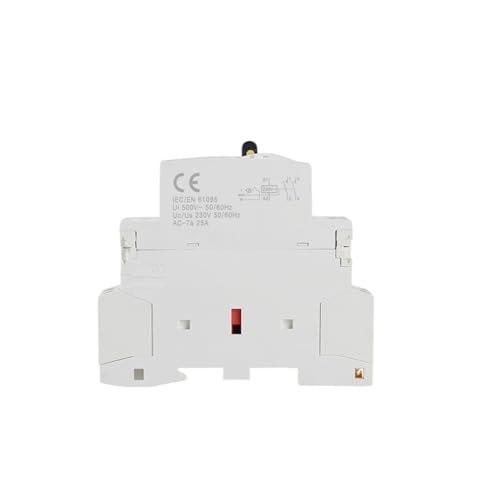 Contacteur de commande manuel 25A 2P 2NO rail DIN 220V 230V