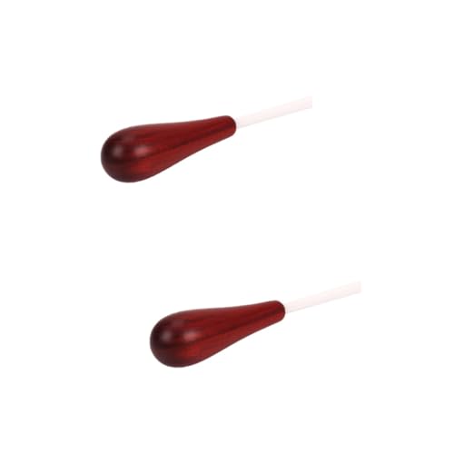 Totority 2pcs Band Music Wooden Handle and Sturdy Construction for Professional Use