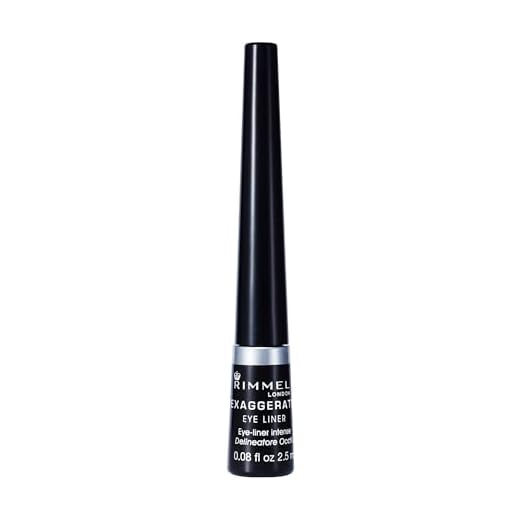 Rimmel London Delineador de ojos líquido mate Scandaleyes Exaggerate, 2,5 ml, negro (001 Black)