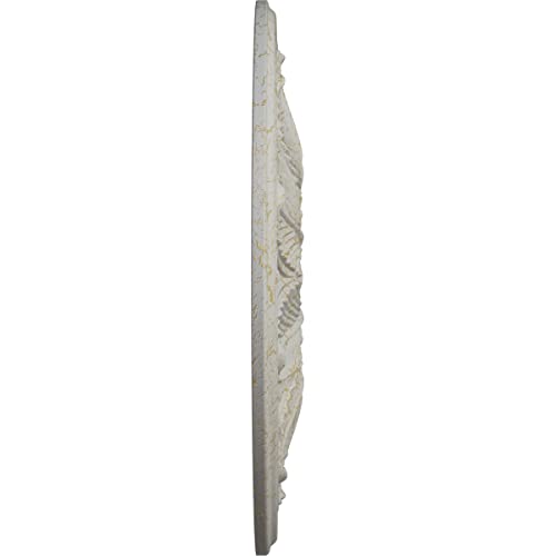 Image of Ekena Millwork CM22BOPCC 22 5 /8 OD x 1 3 /4 P Bordeaux Ceiling Medallion fits Canopies up to 3 1 /4, Pot of Cream Crackle
