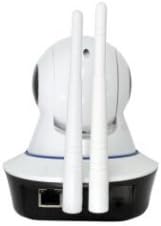 NTC V380 WiFi Smart Camera rear view with antennas and Ethernet port