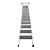 Gbonklong 882LBS Capacity Folding Loft Ladder Stair, 12 Steps Wall-Mounted Pull Down Attic Stairs Alloy Attic Access Ladder Ttic Ladder Wall Mounted Loft Wall Ladder Stairs Step for Bedroom