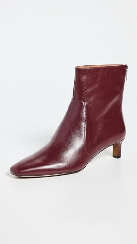 Madewell Women's The Dimes Kitten-Heel Boot in Crinkle Leather Ankle2