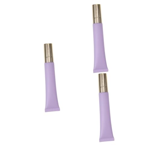 Tubes à presser pour crème contour des yeux applicateur alliage de zinc violet lot de 3