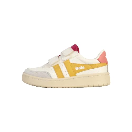 Basket Cuir Enfant Falcon Strap Gola avec semelle antidérapante et scratchs robustes