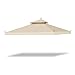 Yescom 10x10ft 2-Tier Waterproof Gazebo Canopy Replacement Beige Outdoor Garden Yard Patio Top Cover