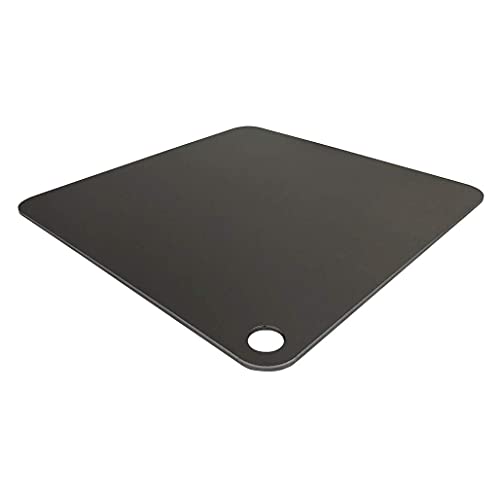 Conductive Cooking - Square Pizza Steel Plate for Oven Cooking and Baking (3/8" Deluxe, 14"x14" Square) - Made in USA