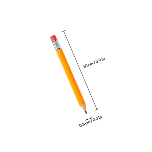 Yardwe Set de 72 Lápices Hb Mini Cortos con Goma miniatura 2