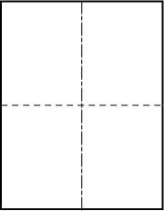 500 Label Outfitters® Note Cards, or Small Greeting Cards 2 per Sheet, 67# White, 250 Sheets for Inkjet or Laser