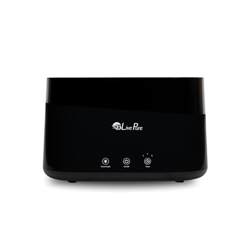 LivePure LP300HUM Aqua Flame Cool Mist Humidifier – Small Ultrasonic...