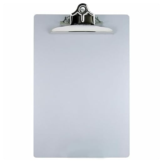 Saunders Aluminum Clipboard with Clip, 8.5 x 12 in