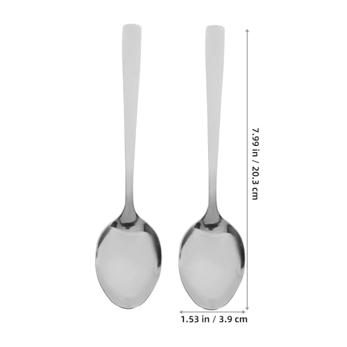 Cuillères à soupe acier inoxydable couverts de table durables pour maison - 6
