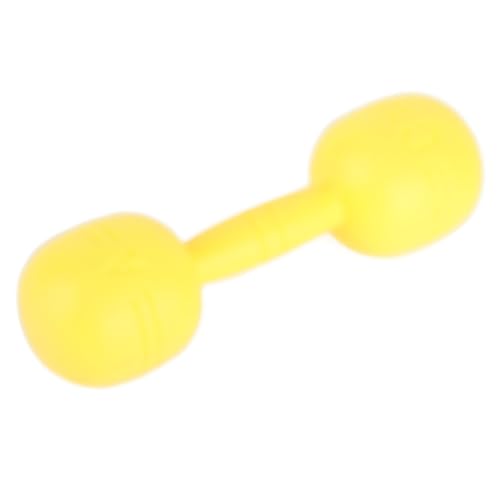 equlup Kids Dumbbells, Plastic Hand Dumbbells Kids Fitness Dumbbell Set Children Exercise Fitness Sport Toy Dumbbells Set for Kindergarten Kids (Yellow)
