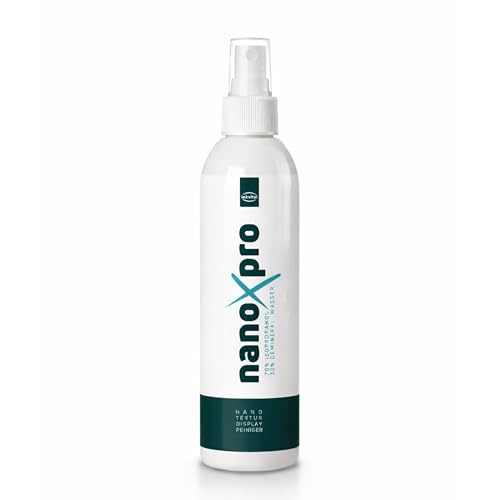 nanoXpro Bildschirmreiniger für Nano-Textur Displays - Screen Cleaner & Monitor Reiniger - 70% Isopropylalkohol & ultrareines Wasser für rückstandsfreie Displaypflege für Apple Geräte - 250 ml