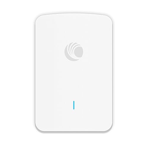 Cambium Networks XV2-22H Indoor Dual-Radio Wi-Fi 6 Wall Plate Access Point - 802.11ax 2x2 2.4GHz & 5GHz, Omnidirectional Antenna, 3 x 1 GbE Ethernet, Cloud MGMT, BLE/Zigbee, Hotel, Apt, Offices (US)