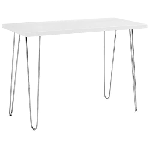 Walker Edison Mid Century Modern Hairpin Wood Laptop Computer Wri...