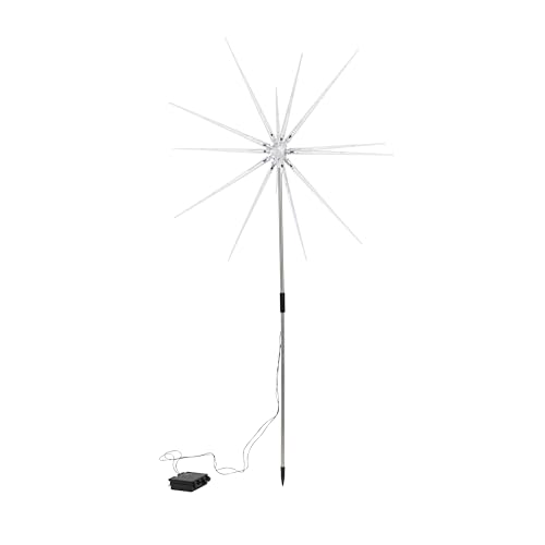 LED Gartenstecker Polar Stern kaltweiss Batteriebetrieb Timer Höhe...