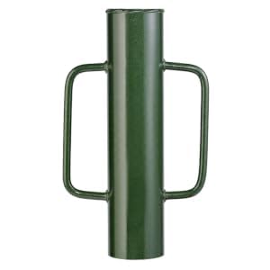 Heavy Duty Fence Post Driver – 127mm (5") Diameter Steel Post Rammer for Round & Square Posts up to 5", Anti-Pinch Handles, Manual Post Pounder for Fencing & Ground Stakes (5")