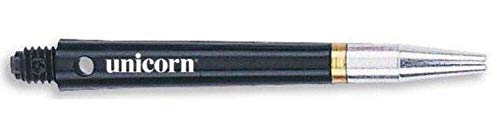 Unicorn Rotating Dart Shafts | Gripper 360 | Durable Polycarbonate with Alloy Flight Holder | Black | Medium 44.9 mm | 3 Stems