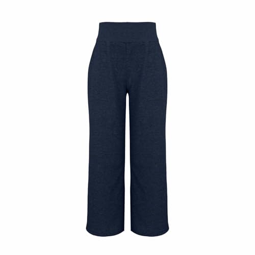 Kids Open Bottom Casual Pants Cotton Elastic Waist Athletic Joggers Youth Fall Baggy Straight Leg Trouser with Poket