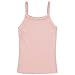 Cyndeelee Girls 4-14 Soft Undershirt Basic Camisole, 4-Pack (Black/Grey/White/Light Pink - 4 Pack, 10/12)