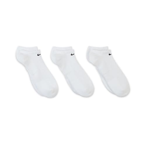 Image of Nike Unisex Adult Everyday Cushioned Training No-Show Socks (3-Pack) | Mens and Womens