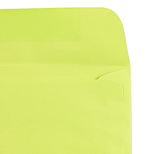 Jam Paper 9 X 12 Booklet Colored Envelopes - Ultra Lime Green - 25/Pack #TOP2