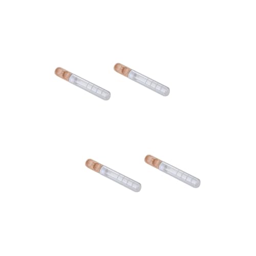 Cabilock 2 Piezas Tetera de tubo de ensayo difusor de té tapas taza de té infusores dosificación inusual colador contenedor de vidrio de almacenamiento herramienta de filtro de té de madera